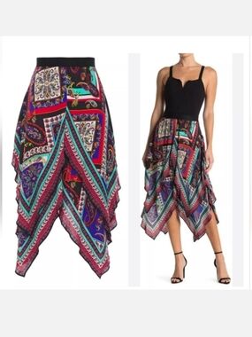 Alice + Olivia Maura  Handkerchief Skirt Size  0 NWOT